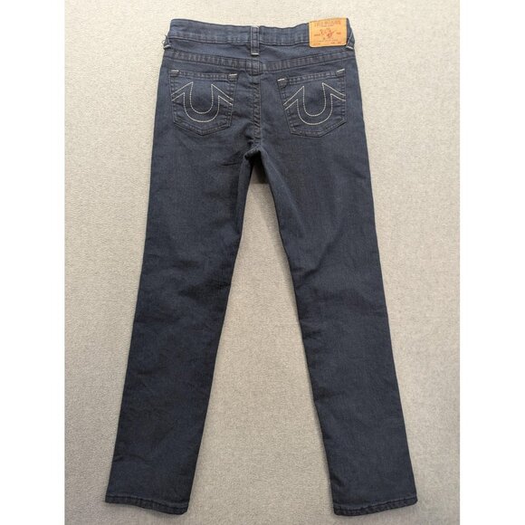 True Religion Geno Relaxed Slim Jeans Boys 16 Blue Dark Wash Stretch Denim NWT - Picture 10 of 16